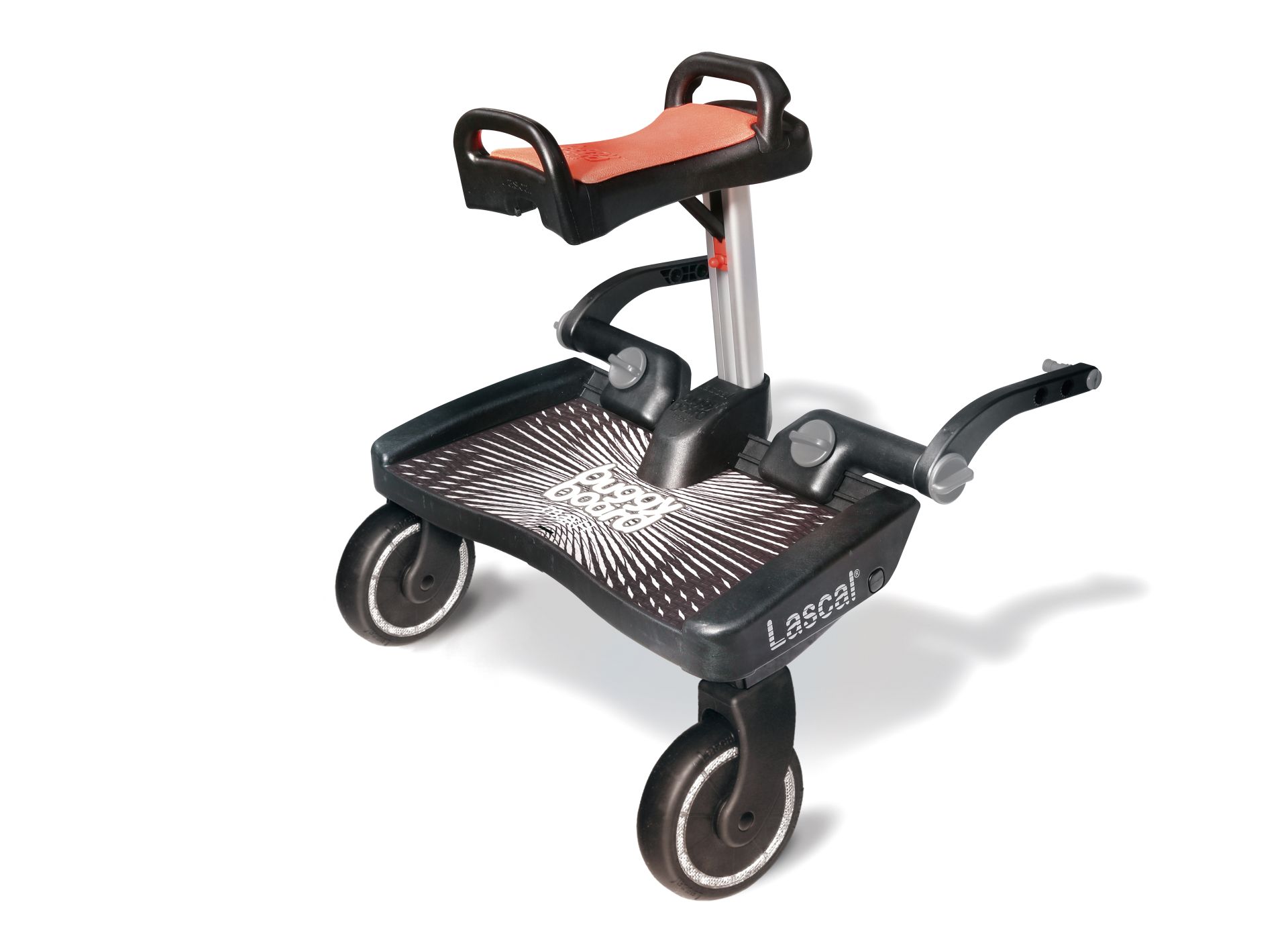 Lascal BuggyBoard Maxi+ schwarz mit Sattel rot