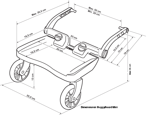 Lascal BuggyBoard Mini 3D Rot 