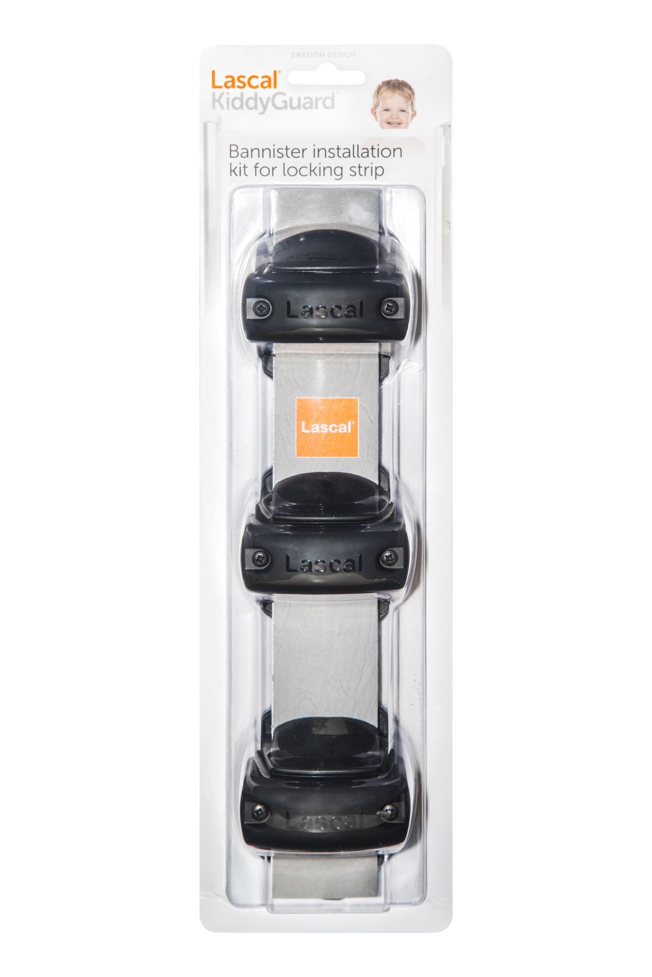 Lascal KiddyGuard Rohrhalterung 3er Set schwarz